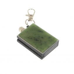 Брелок огниво &amp;quot;Вечная спичка&amp;quot; с накладкой из камня нефрит 2,8х1,3х5 см