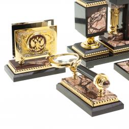 Настольный набор "Держава" из яшмы