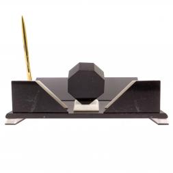 Настольный набор из камня "Эталон" белый мрамор