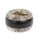 Шкатулка круглая &amp;quot;Желуди&amp;quot; камень креноид 10,5х10,5х6,5 см 127923