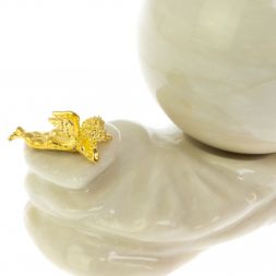 Композиция с шаром "Ангел" из газганкого мрамора