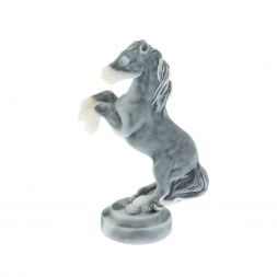 Статуэтка "Конь на дыбах" средний из мрамолита