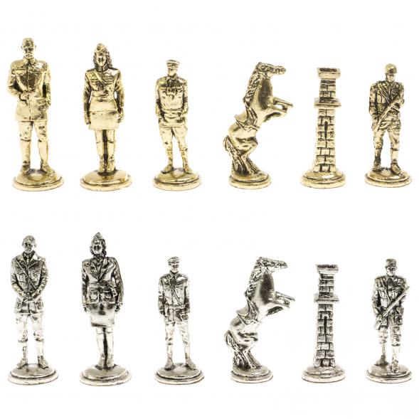 Шахматы сувенирные &amp;quot;Великая Отечественная война&amp;quot; доска 40х40 см змеевик 129836