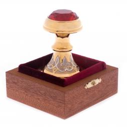 Оснастка для печати "Рубин" круглая в подарочной коробке Златоуст