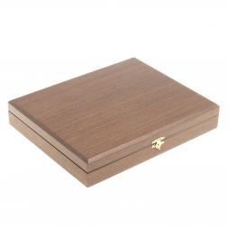 Подарочный набор &amp;quot;Держава&amp;quot; ежедневник и визитница из черной кожи