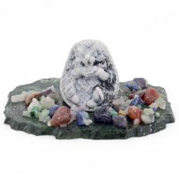 Сувенир из мрамолита &amp;quot;Ежик сидит&amp;quot;