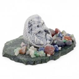 Сувенир из мрамолита &amp;quot;Ежик сидит&amp;quot;