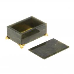 Шкатулка из нефрита 9,5х6,5х4,5 см