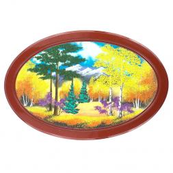 Панно овальное &amp;quot;Осень&amp;quot; 45х30 см