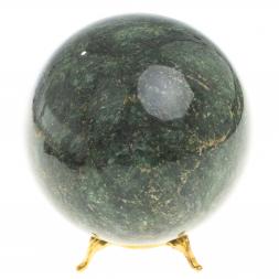 Шар из темно-зеленого змеевика 9,5 см