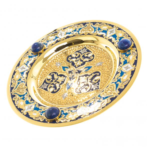 Самовар с сервизом на 6 персон &amp;quot;Лазуритовый&amp;quot; Златоуст 123369