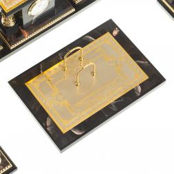 Настольный набор из яшмы и долерита "Орел"