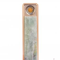 USB зажигалка из зеленого флюорита