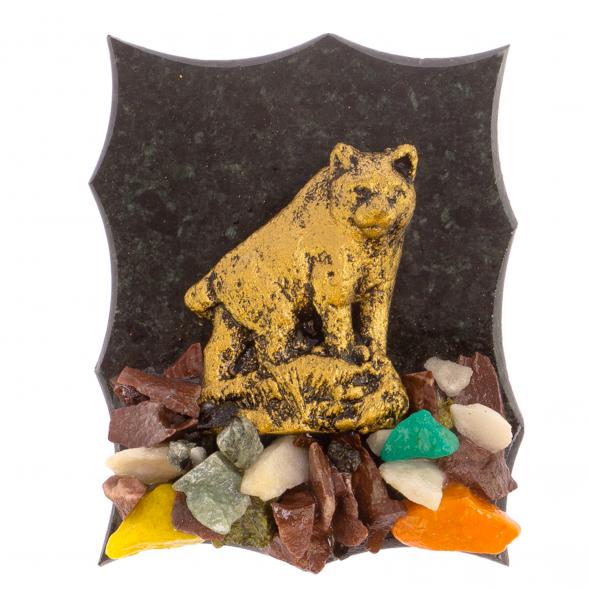 Магнит &amp;quot;Рысь&amp;quot; из змеевика 125926