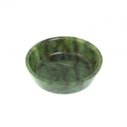 Тарелка Орешница из нефрита 8х8х2 см