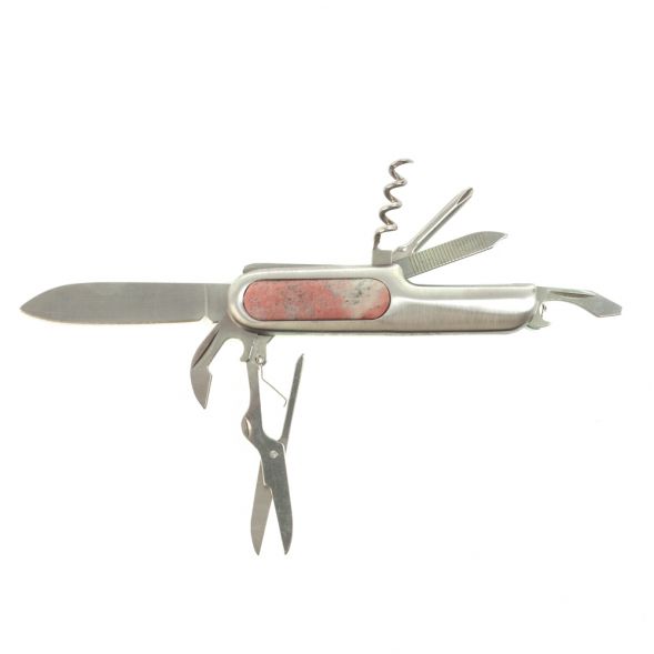 Нож мультитул складной 7 в 1 с камнем пегматит 127375