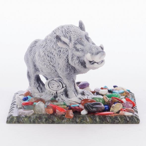 Сувенир &amp;quot;Кабан&amp;quot; из мрамолита 118991