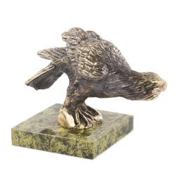 Настольная статуэтка из бронзы и камня &amp;quot;Сокол&amp;quot;
