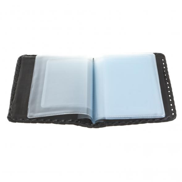 Подарочный набор &amp;quot;Автомобилист&amp;quot; обложка для автодокументов и ежедневник из черной кожи 122404