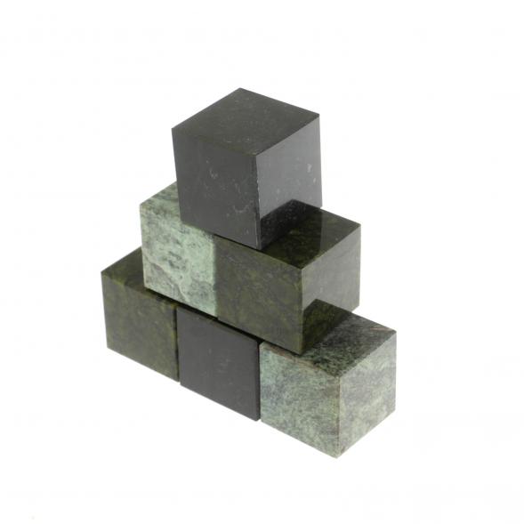 Камни для виски набор 6 кубиков микс из змеевика 123466