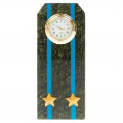 Часы "Погон подполковник ВВС, ВКС, ВДВ" серпентинит