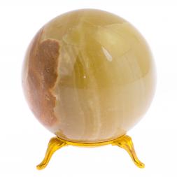 Шар из оникса медовый 7,5 см (3)