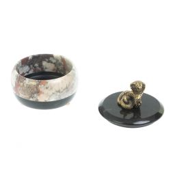 Шкатулка круглая &amp;quot;Кобра&amp;quot; из креноида