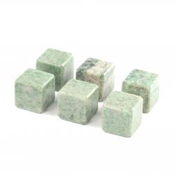 Камни для виски набор 6 кубиков из жадеита