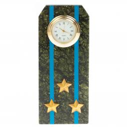 Часы &amp;quot;Погон полковник ВВС, ВКС, ВДВ&amp;quot; серпентинит