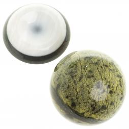 Шар "Антистресс" из змеевика 9 см на подставке