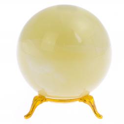 Шар из оникса светло-зеленого 7,5 см (3)
