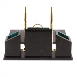 Письменный набор &amp;quot;Канцелярский&amp;quot; с гербом камень змеевик