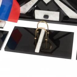 Настольный набор &amp;quot;Герб&amp;quot; из мрамора