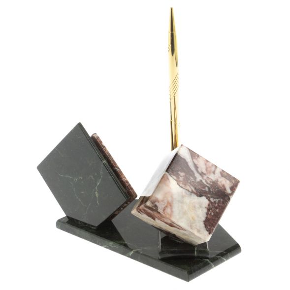 Визитница &amp;quot;Куб&amp;quot; с часами из креноида 127692