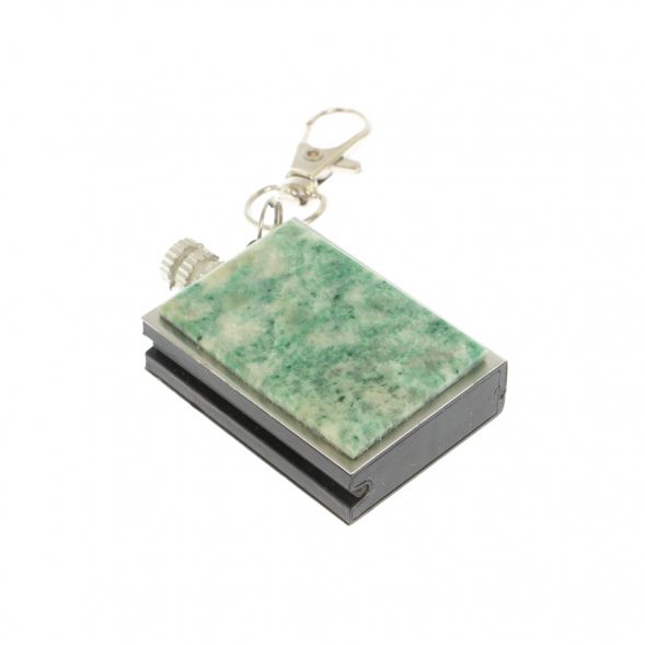 Брелок огниво &amp;quot;Вечная спичка&amp;quot; с накладкой из камня лиственит 2,8х1,3х5 см 129295
