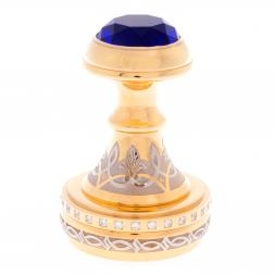 Оснастка для печати &amp;quot;Сапфир&amp;quot; металлическая в деревянной коробке Златоуст