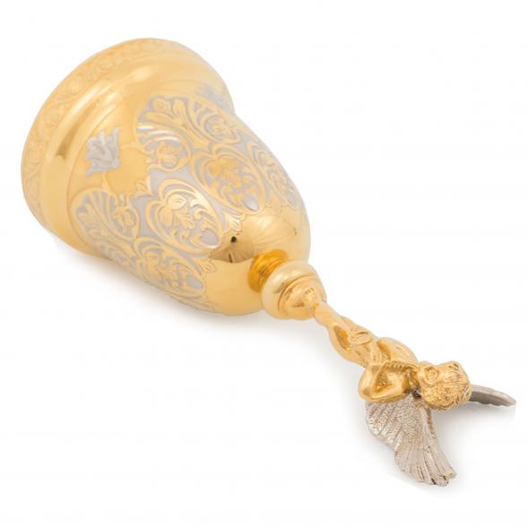 Бронзовый колокольчик &amp;quot;Ангел с дудочкой&amp;quot; в подарочной коробке Златоуст 117293