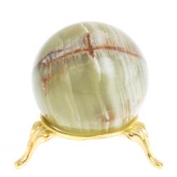 Шар из зелено-коричневого оникса 4,8 см (2)