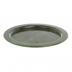 Тарелка из натурального нефрита 23х23х1,5 см