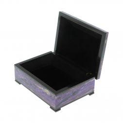 Ларец из чароита 14х10х7 см