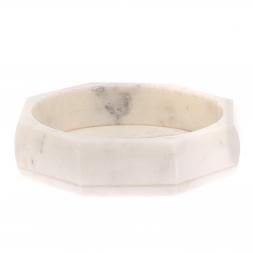 Пепельница восемь граней из белого мрамора