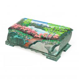 Шкатулка с расписной крышкой &amp;quot;Лето&amp;quot; П5 30х13х8,5 см