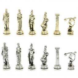 Шахматы &amp;quot;Олимпийские игры&amp;quot; доска 44х44 см из мрамора и змеевика