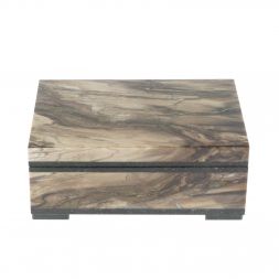 Шкатулка из камня окаменелое дерево 11х8х4,5 см