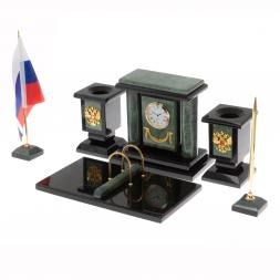 Настольный набор "Премьер" из офиокальцита