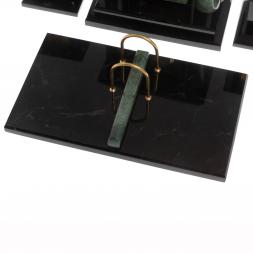 Настольный набор "Премьер" из офиокальцита