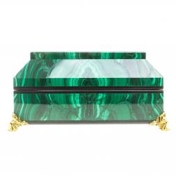 Ларец из малахита &amp;quot;Драгоценный&amp;quot; 14х9х7,5 см