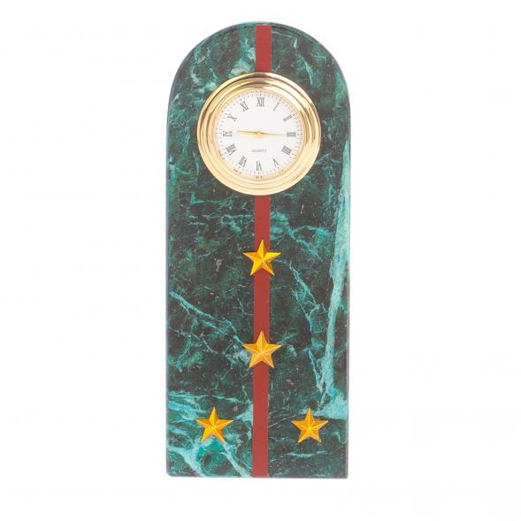 Часы &amp;quot;Погон капитан МВД&amp;quot; нового образца змеевик 113985