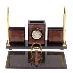 Настольный набор &amp;quot;Офисный&amp;quot; камень лемезит