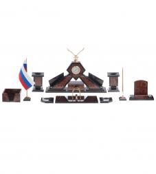 Письменный набор &amp;quot;Орел&amp;quot; камень лемезит